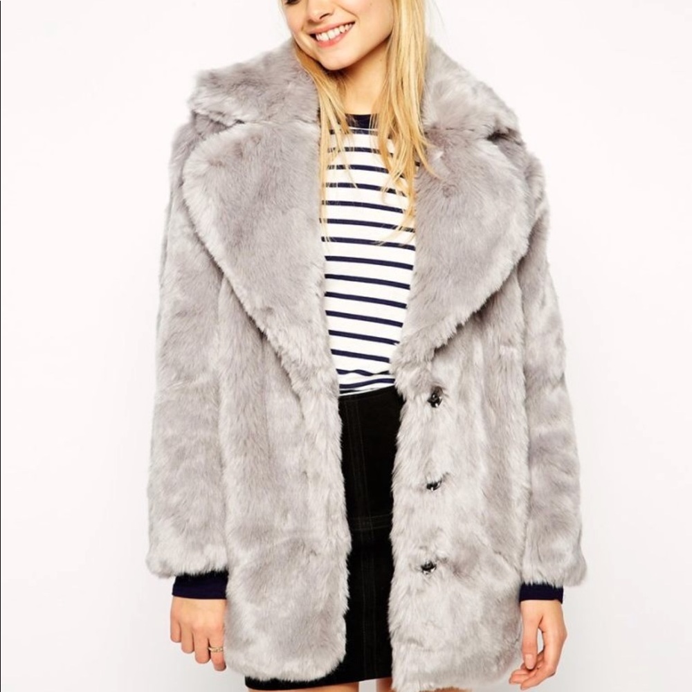 Faux fur jacket